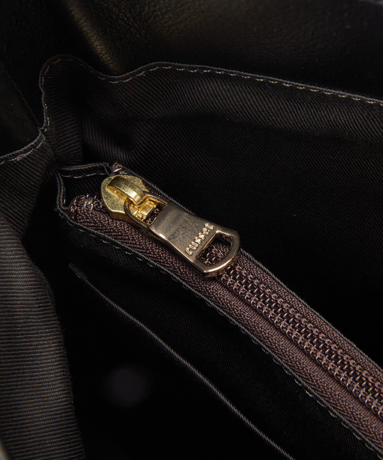 Russet [Soft leather] Large shoulder bag